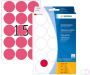 Herma Multipurpose etiketten Ã 32 mm rond fluor rood permanent hechtend om met de - Thumbnail 2